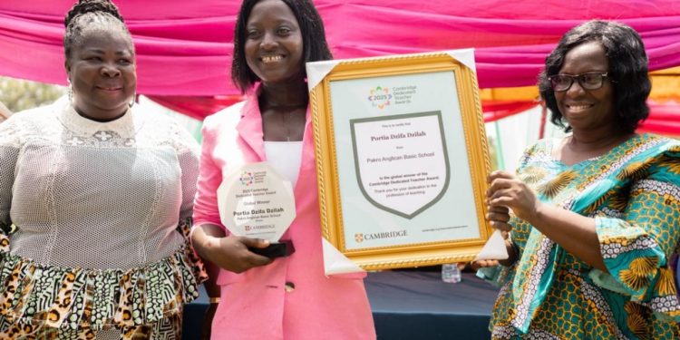 ghanaian teacher wins 2025 global cambridge dedicated teacher award
