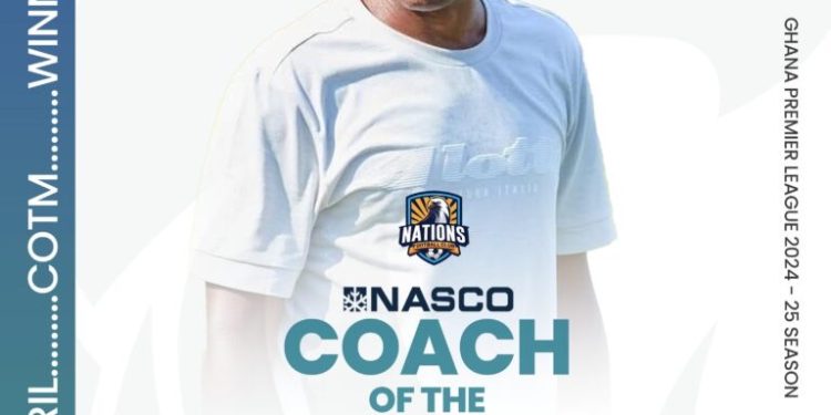 gpl kassim mingle named coach of the month award for april
