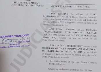 High Court Orders Substituted Service In McDan vs. David Tamakloe Legal Battle