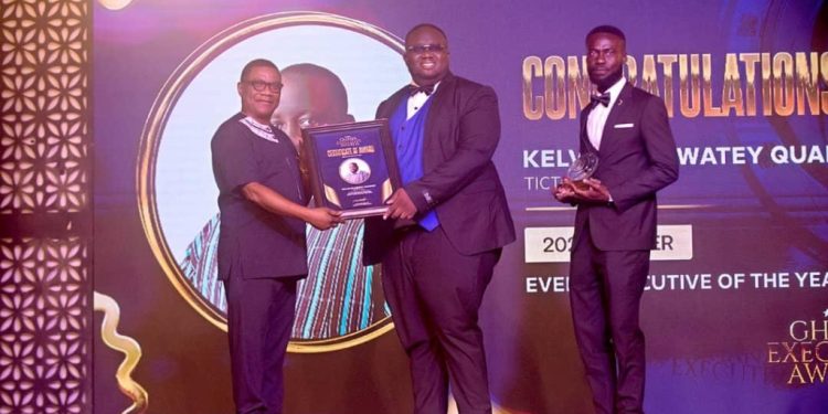 kelvin nii kwatey quartey crowned event executive of the year at ghana executive awards 2025
