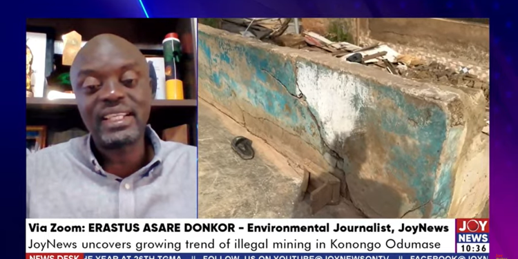 konongo odumase a ticking time bomb as illegal mining creeps into homes erastus asare donkor