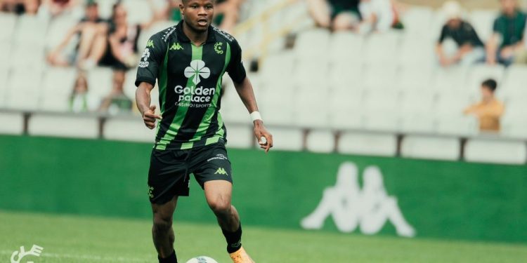 lawrence agyekum scores as cercle brugge thrash patro eisden