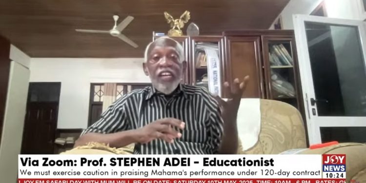 mahama has done very well in his 120 day social contract prof adei