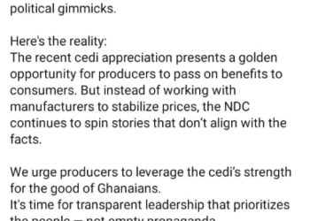 Michael Okyere Baafi debunks claims on cement price reduction