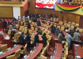 Minority MPs walk out of Parliament over ‘harsh’ bail conditions for Chairman Wontumi