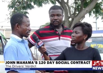 Mixed reactions at Circle Obra Spot over Mahama’s 120-day social contract