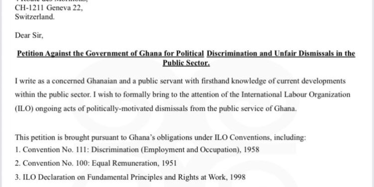 mp vincent assafuah petitions ilo over politically motivated dismissal of public sector workers
