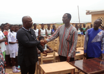 National Security Coordinator donates desks to Kulpeliga Basic School after JoyNews exposé