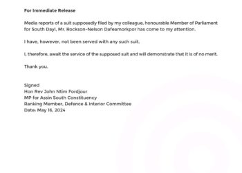 Ntim Fordjour denies receiving legal notice over Dafeamekpor’s reported defamation suit