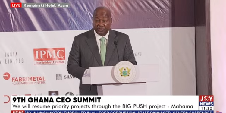 pass on some of the cedi appreciation to ghanaians mahama tells business operators