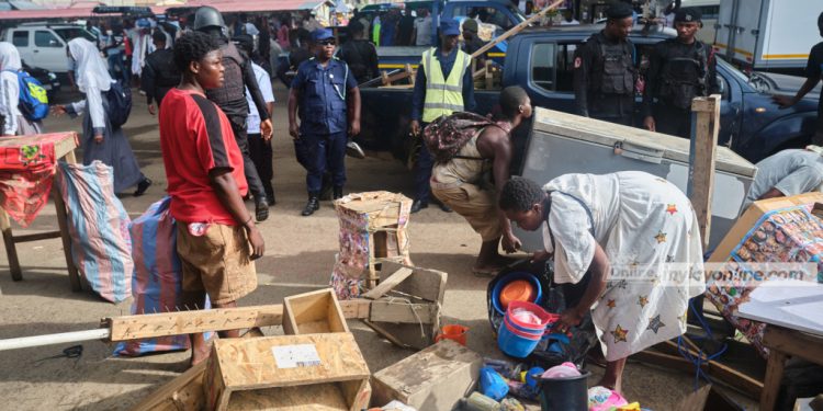 photos ama demolishes illegal structures uncovers lucifer village on day 2 of decongestion exercise at circle