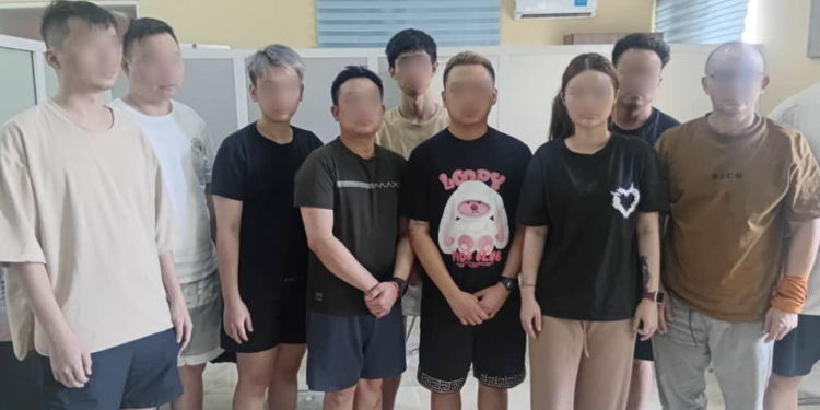 police arrest 10 cybercrime suspects