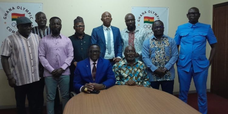 richard akpokavie officially takes over as ghana olympic committee president