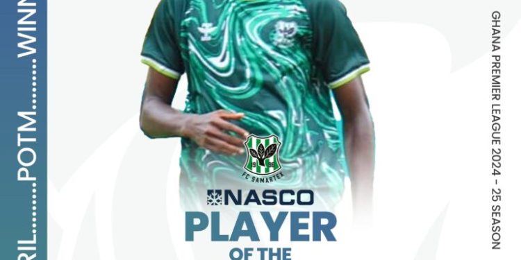 samartex forward emmanuel mamah named nasco player of the month for april