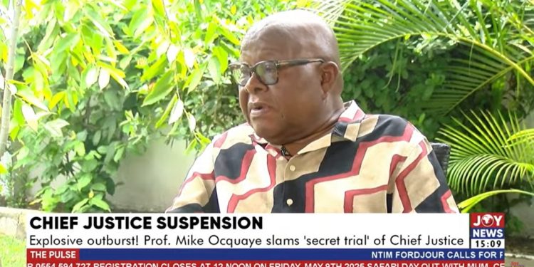 The CJ’s image is dented already; why the in camera hearing? – Prof Oquaye asks 1 the cjs image is dented already why the in camera hearing prof oquaye asks