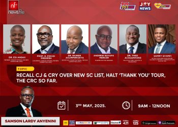 This Saturday on Newsfile: Recall of CJ, halt NPP ‘Thank You’ tour, new Supreme Court list