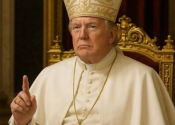 Trump criticised after posting AI image of himself as Pope