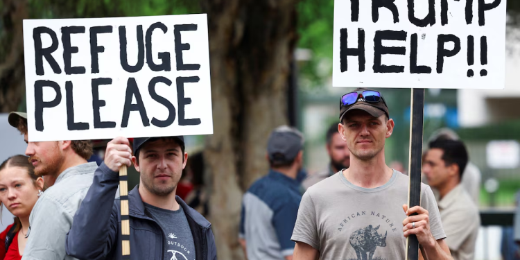 trump officials seek to bring first white south african refugees to us next week nyt reports