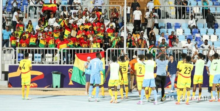 u 20 afcon playing body earned victory over car black satellites coach