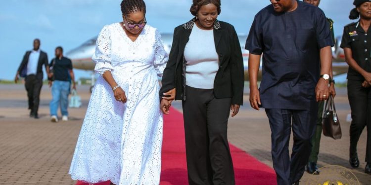 vice president prof jane opoku agyemang arrives home after full recovery