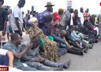 Video: Minority MPs sit on the floor in protest of Wontumi’s detention