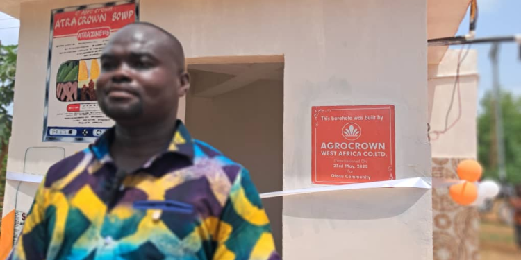 we step in when communities need us agro crown west africa director on borehole commissioning in ofosu
