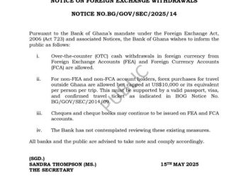 You can withdraw dollars over the counter – BoG clarifies