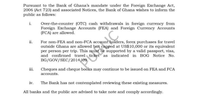 you can withdraw dollars over the counter bog clarifies