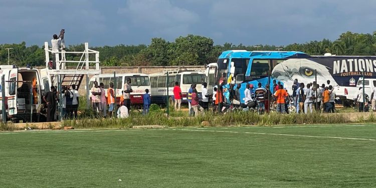 2024 2025 gpl holy stars nations fc game abandoned after violence