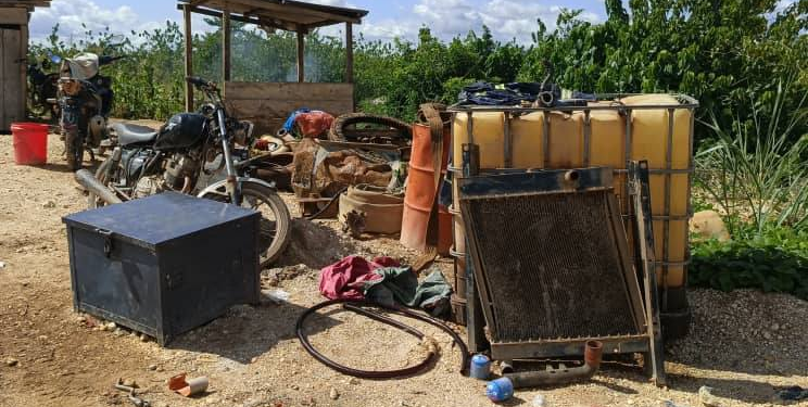 8 galamsey suspects arrested at apremadi police recover excavator parts