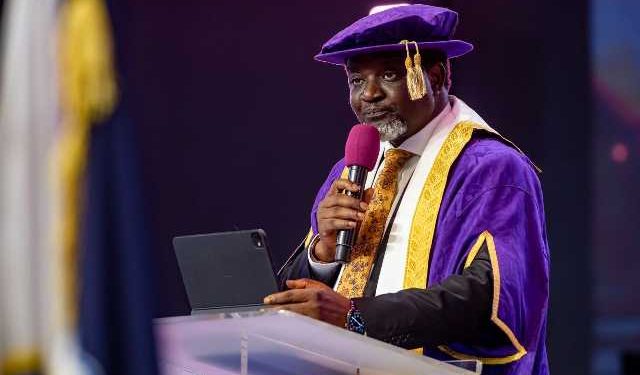 agyinasare urges mahamas government to support private universities at 9th perez university college congregation