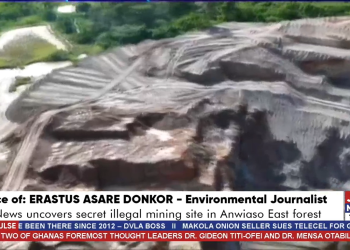 Armed soldiers allegedly guarding illegal mining site in Anwiaso East Forest Reserve