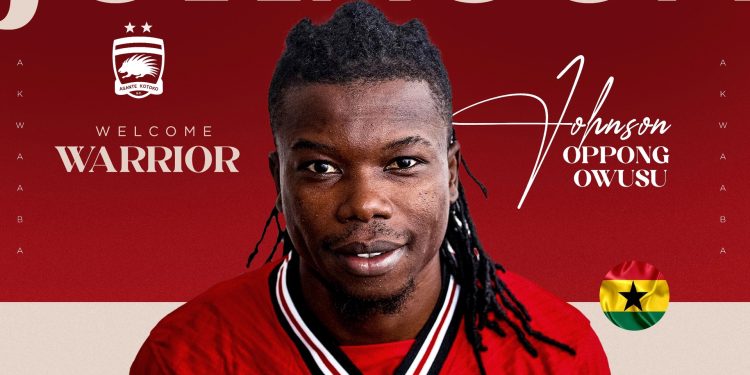 asante kotoko announce johnson oppong as third signing