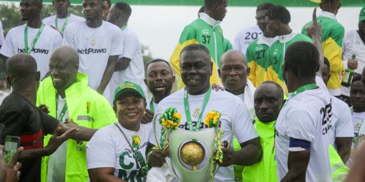 bibiani goldstars crowned champions squad rewarded by betpawa in bonus payout