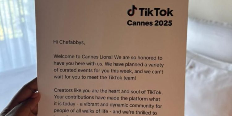chef abbys represents ghana at cannes lions 2025 for tiktok