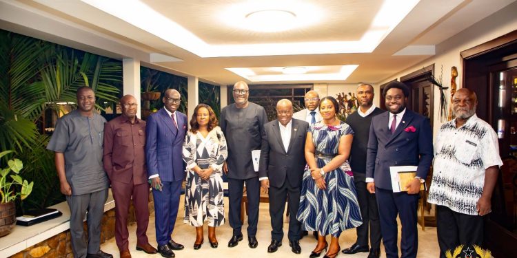 constitutional review committee engages akufo addo bawumia and kyei mensah bonsu