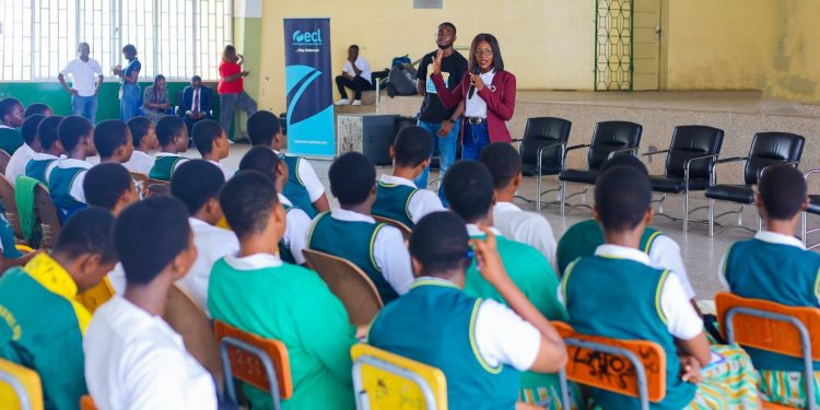 ecl hosts second mentorship talk at aburi shs