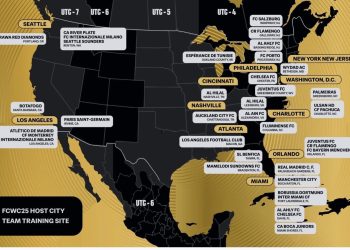 FIFA Club World Cup: Team base camps and training sites for tournament unveiled