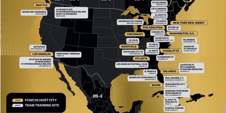 FIFA Club World Cup: Team base camps and training sites for tournament unveiled 1 fifa club world cup team base camps and training sites for tournament unveiled