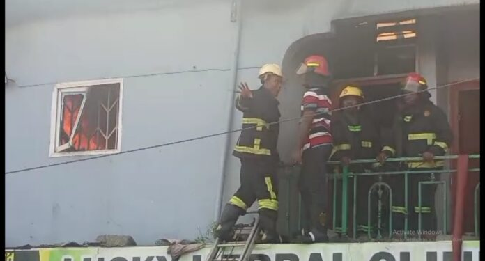 fire guts lucky herbal centre at kasoa