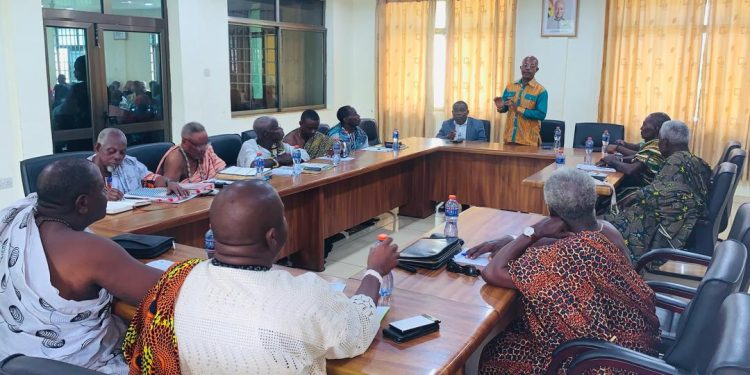 Ga East MCE engages Ga Chiefs to foster developmental unity 1 ga east mce engages ga chiefs to foster developmental unity