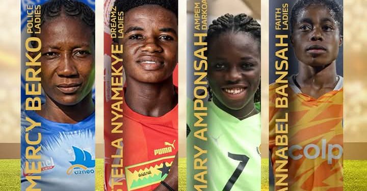 ghana football awards 2025 mary berko 3 others nominated for home based footballer of the year