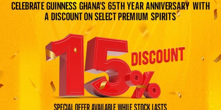 guinness ghana celebrates 65 years with 15 price reduction on select spirit brands