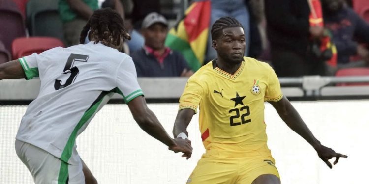 i didnt feel any pressure on my black stars debut against nigeria bonsu baah