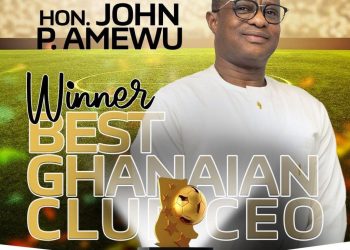 John Peter Amewu named Club CEO of the Year at 2025 Ghana Football Awards