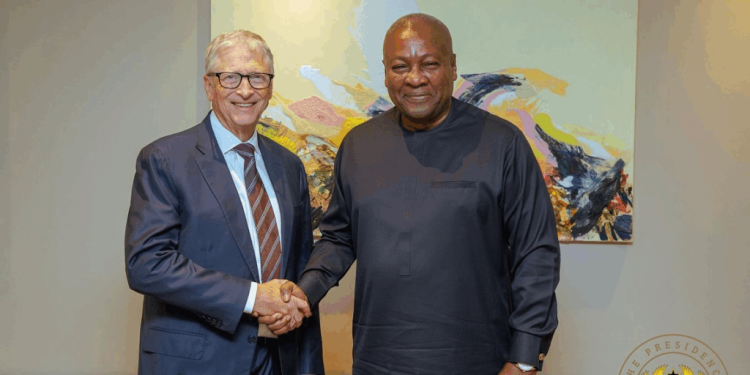 mahama bill gates discuss ghanas health reforms ahead of gavi pledging session