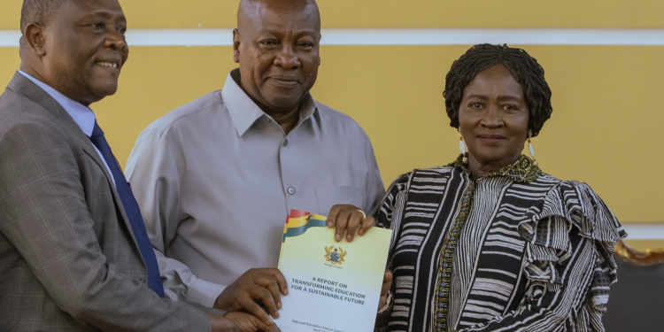 mahama receives final report of national education forum