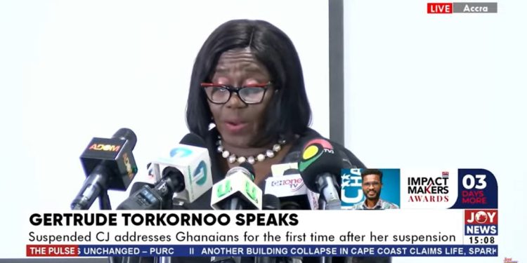 my potential removal sets a bad precedent for judicial independence justice torkornoo