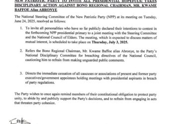 NPP refers Abronye DC to disciplinary committee over unguarded comments