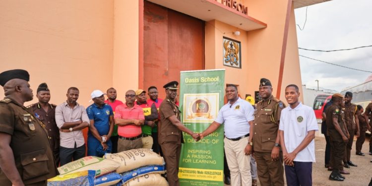 oasis international school collaborates with pfag and nyantakyi for inmate outreach at nsawam prisons